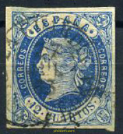 210028 USED ESPAÑA 1862 ISABEL II - Unused Stamps