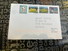 12-1-2024 (1 X 4) Letter Posted From Switzerland To Australia (2023) With 4 Stamps - Brieven En Documenten