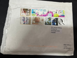 12-1-2024 (1 X 4) LARGE Thick Letter Posted From Netherlands To Australia (2023) With 8 Stamps (23 X 16 Cm) - Covers & Documents