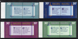 NAURU 1980 -81" CHRISTMAS " SELVEDGE  SET IN PAIRS  MNH - Nauru