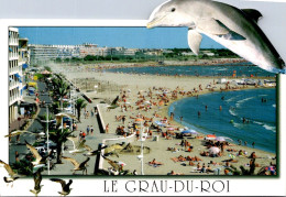 12-1-2024 (1 X 5) France - Dauohin - Le Grau Du Roi (shape Card) - Dolphins