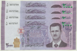 Syria - 4 X 2000 Syrian Pounds - 2021 / AH 1442 - Pick 117.NEW - Unc. - Serie A/57 - 2.000 - Syrien