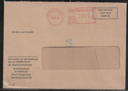 Netherlands. Meter Cancellation On The Official Letter Of The Ministry Of Finance, Sent From Hoensbroek On 29.09.1978 - Brieven En Documenten