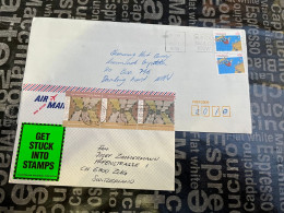 13-1-2024 (1 X 8) 2 Letter Posted Within Australia - With Over-pricing Postage (postage Was 45 Cent In 1990's) - Briefe U. Dokumente