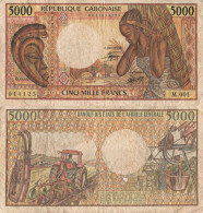 Gabon / 5.000 Francs / 1984 / P-6(a) / VF - Gabun