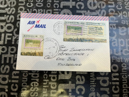13-1-2024 (1 X 8) 3 Letters Posted Posted From Australia To Switzerland - Storia Postale