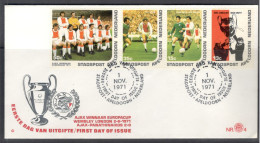 Netherlands.   The 1971 European Cup Football Final.  Special Cancellation On Special Envelope - Brieven En Documenten
