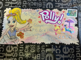 14-1-2024 (1 X 11) 1 Letter Posted Within Australia - Decorated Envelope (to Barbie Magazine) Hand Decorated - Covers & Documents
