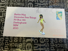 14-1-2024 (1 X 11) 1 Letter Posted Within Australia - Decorated Envelope (to Barbie Magazine) Decorated - Covers & Documents