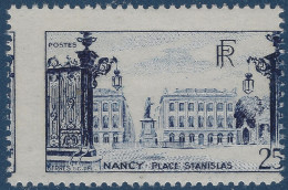 France 1948 Nancy N°822** Variété De Piquage à Cheval TTB Signé Calves - Unused Stamps