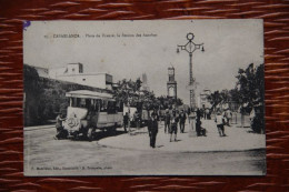 MAROC - CASABLANCA : Place De FRANCE Et La Station Des Autobus - Casablanca