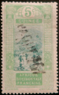 LP3972/480 - COLONIES FRANÇAISES - GUINEE FRANÇAISE - 1913/1917 - N°66 Annulé Par La Marque " PAQUEBOT " (RARE) - Gebraucht