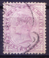 Ceylon Sri Lanka 1886 Fine Used, Queen Victoria, 5 Cents - Ceylon (...-1947)