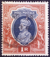 India 1937 Fine Used, King George VI Wearing Imperial Crown Of India SG 162 - 1936-47 Koning George VI