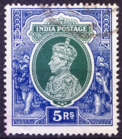 India 1937 Fine Used, King George VI Wearing Imperial Crown Of India SG 261 - 1936-47 King George VI