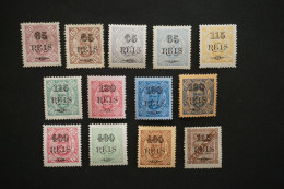 (T1) Portuguese Guinea 1902 D. Carlos W/OVP - Af. 72 To 84 (MH) - Guinée Portugaise