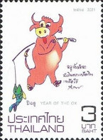 Thailand 2021 Year Of The Ox 1v Mint - Thailand