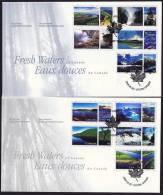 2000  Fresh Waters Of Canada From Self Adhesive Booklets Sc 185455a-e - 2001-2010