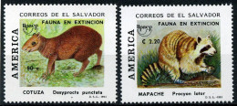 El Salvador 1993 MiNr. 1921 - 1922 Animals AMERICA UPAEP Raccoon Agouti 2v MNH** 2,80 € - Poste