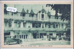 MANTES-LA-JOLIE- HOTEL DU GRAND CERF- LES AUTOS EN FACADE - Mantes La Jolie
