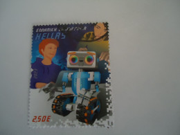 GREECE USED STAMPS  2023 CAR ROBOT - Computers