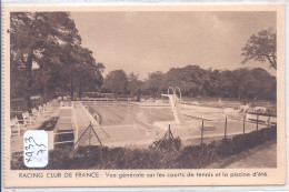 COLOMBES- RACING CLUB DE FRANCE- VUE SUR LES COURTS DE TENNIS ET LA PISCINE D ETE - Colombes