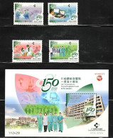 Macau/Macao 2024 The 150th Anniversary Of Conde De São Januário General Hospital (stamps 4v+SS/Block) MNH - Unused Stamps