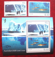 Australia  1990  Antarctica  Joint Issue With  Russia 2 V +S/S  MNH - Autres & Non Classés