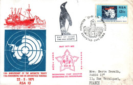 RSA - ENVELOPPE - 10th ANNIVERSARY OF THE ANTACTIC TREATY - 22/05/1971 - DAY OF ISSUE / DAG VAN UITGIFTE - Autres & Non Classés