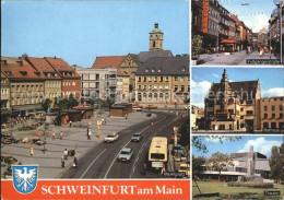 72303773 Schweinfurt Fussgaengerstrasse Marktplatz Rathaus Theater Schweinfurt - Schweinfurt