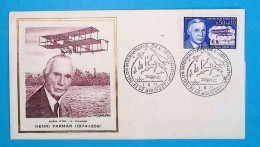 FDC, 1 Er Jour, Aviation, Aviateur, Henri Farman, Salon International De L'aéronautique..., 1-6-71, LE BOURGET, 93 - 1970-1979