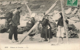 METIERS - Pêcheurs De Crevettes - Animé - LL - Carte Postale Ancienne - Fishing