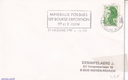 POSTMARKET   1985 SAINT NAZAIRE - Minerals