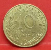 10 Centimes Marianne 1982 - TTB - Pièce Monnaie France - Article N°288 - 10 Centimes