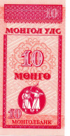 MONGOLIE Billet Banque Banknote 10 Mohtojbahk - Mongolei