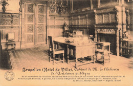 BELGIQUE - Bruxelles - Hôtel De Ville - Cabinet De M. De L'Echevin De L'assistance Publique - Carte Postale Ancienne - Sonstige & Ohne Zuordnung