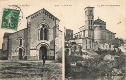 Clisson * CPA Stéréo 2 Vues * église De La Trinité & église Notre Dame * Villageois * éditeur Vassellier - Clisson