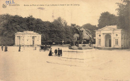 BELGIQUE - Bruxelles - Entrée Du Bois Et Statue Les Lutteurs à Cheval Par De Lalaing - Carte Postale Ancienne - Otros & Sin Clasificación