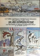 French Antarctic Territory TAAF 2002 Olympic Games Sheetlet MNH - Blocchi & Foglietti