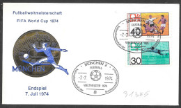 Germania/Germany/Allemagne: FDC, "Germania 1974", "Germany 1974", "Allemagne 1974" - 1974 – Alemania Occidental