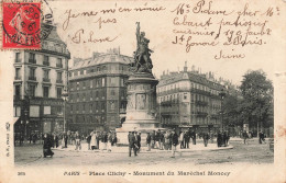 FRANCE - Paris - Place Clichy - Monument Du Maréchal Moncey - Carte Postale Ancienne - Plazas
