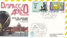 VATICAN Cover 2-112,popes Travel 1982 - Lettres & Documents