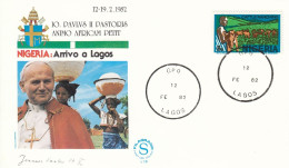 NIGERIA Cover 2-113,popes Travel 1982 - Papes