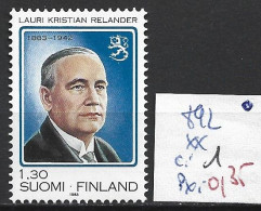 FINLANDE 892 ** Côte 1 € - Unused Stamps