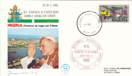 NIGERIA Cover 2-114,popes Travel 1982 - Papes