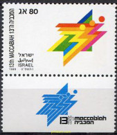 328391 MNH ISRAEL 1989 13 JUEGOS DEPORTIVOS MACABEOS - Ongebruikt (zonder Tabs)