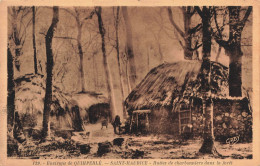 FRANCE - Environs De Quimperlé - Saint Maurice - Huttes De Charbonniers Dans La Forêt - Carte Postale Ancienne - Quimperlé
