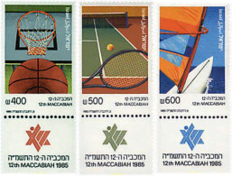 328332 MNH ISRAEL 1985 12 JUEGOS DEPORTIVOS MACABEOS - Nuevos (sin Tab)