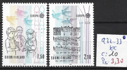 FINLANDE 932-33 ** Côte 10 € - Ungebraucht