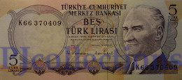 TURKEY 5 LIRA 1976 PICK 185 UNC - Turkey